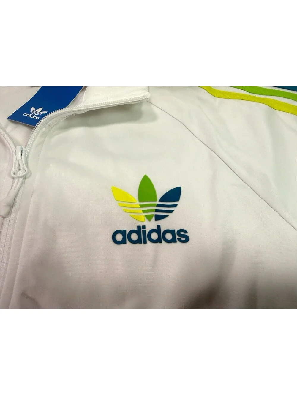 Adidas Originals Chile 20 Track Top Jacket White Multi HI0951 Men's SMALL S